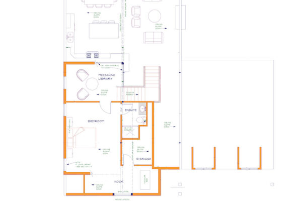 Viewscape custom Home upper floor plan