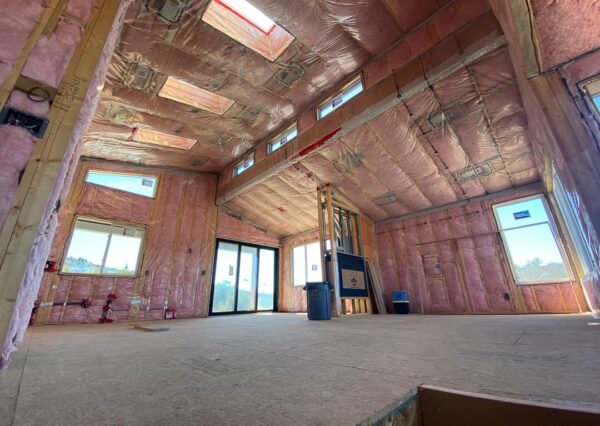 Interior insulation progress Modern Valley custom home
