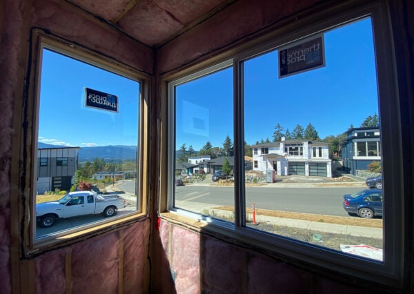 Glimpse of the mountain views for under construction home