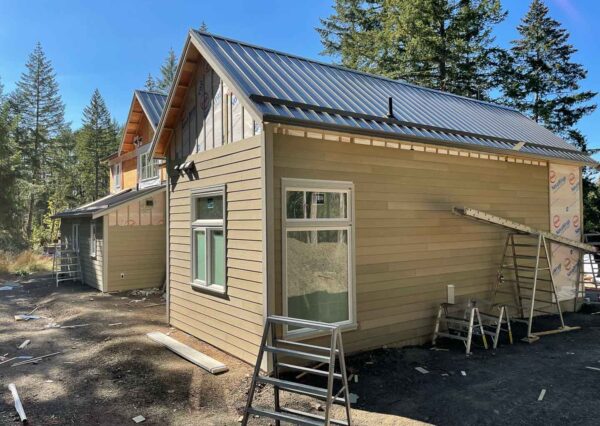 Siding progress custom home