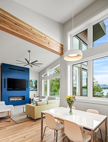 Modern interior quamichan net zero home