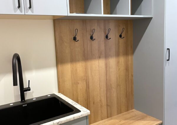 Custom cabinetry in laundry room