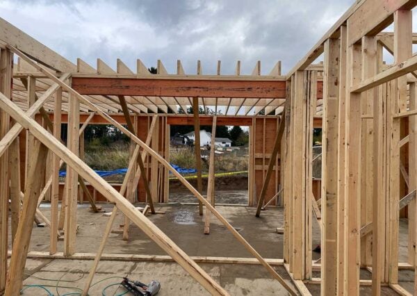 Framing home building cowichan bay