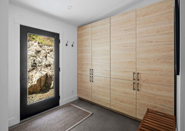 Beautiful Mudroom cabinetry in Edgewater custom home