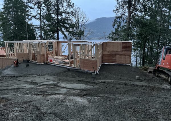 Oceanfront home building
