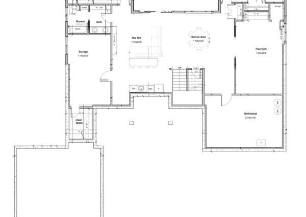Floor plans for luxury custom home in Mill Bay