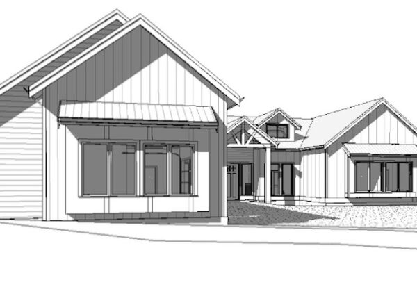 Front of luxury oceanfront home design
