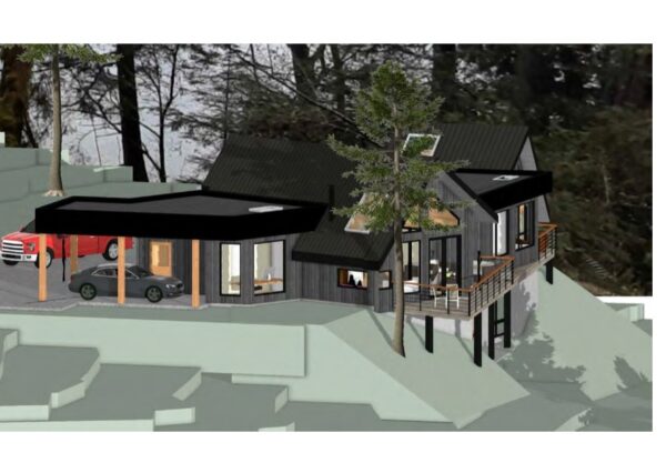 Custom designed Scandinavian style home on Stoney hill