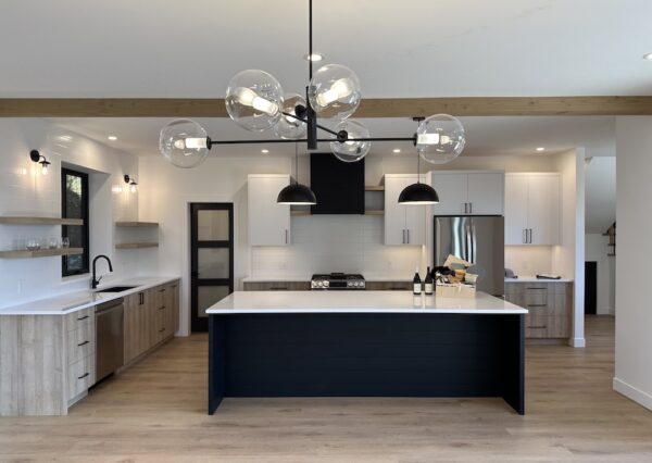 Large family kitchen design in custom home