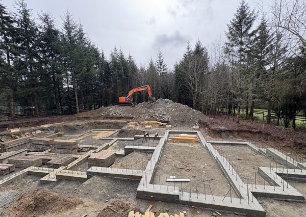 Footings for large home in Cobble Hill