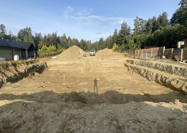 Lot for a custom home in Mill Bay