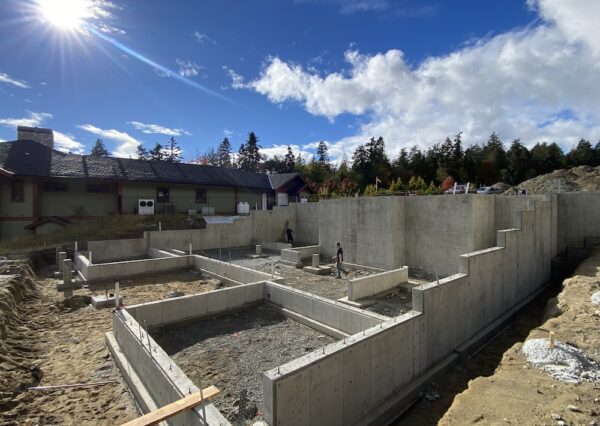 Foundation for a luxury home