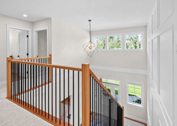Front entrance with millworker design on wall
