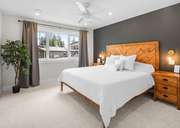 Master bedroom inspiration in custom home