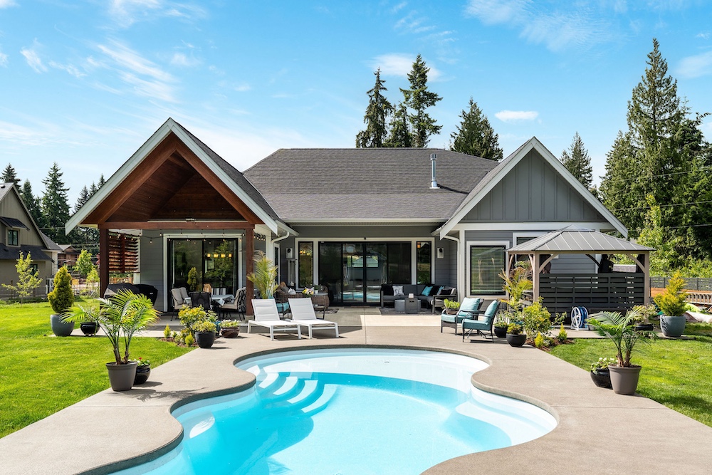Custom designed home with lots of room for entertaining