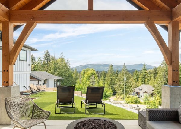 Mountain views from custom home on hilltop