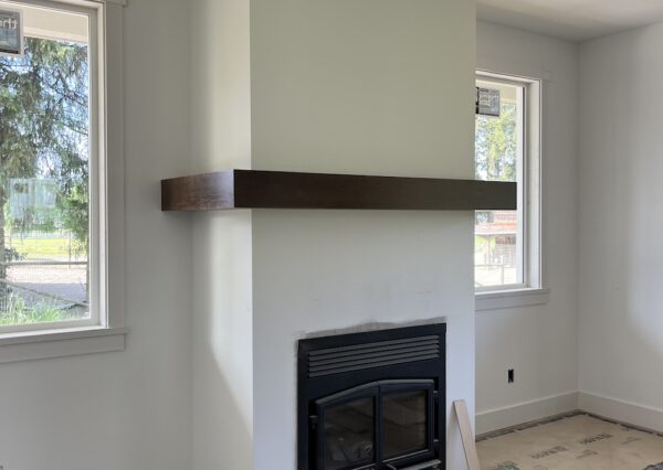 Woodstove in custom home