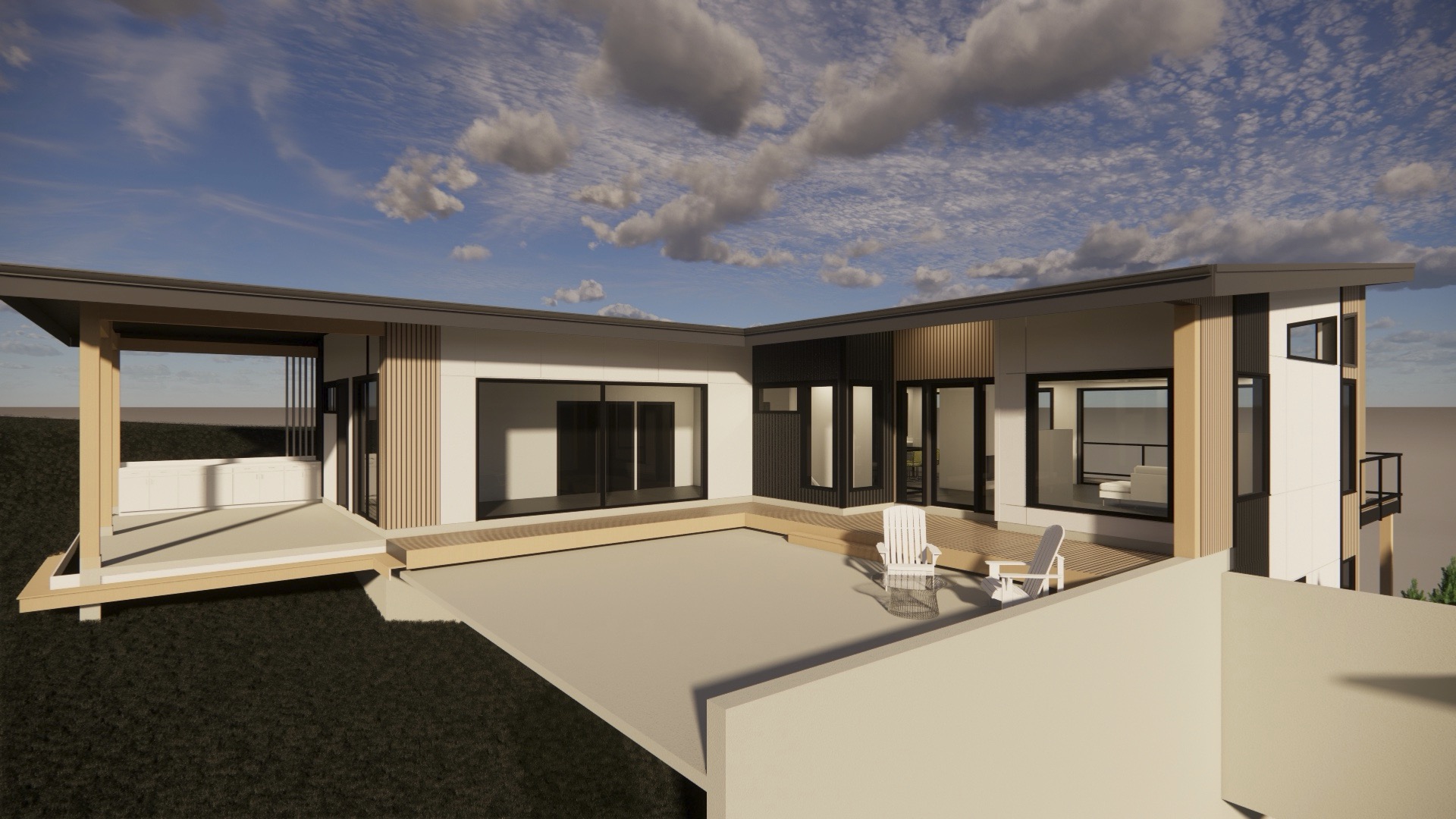 Custom home in Maple Bay