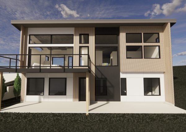 Maple Bay custom home designed into the hillside by Made to Last