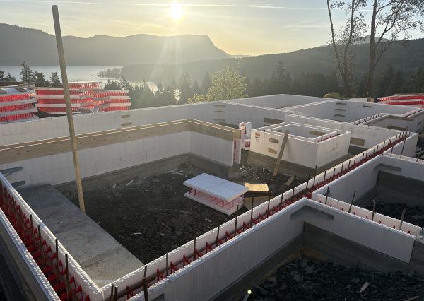 ICF foundation in Maple Bay