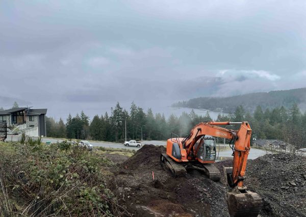Vancouver island custom home lot preparation